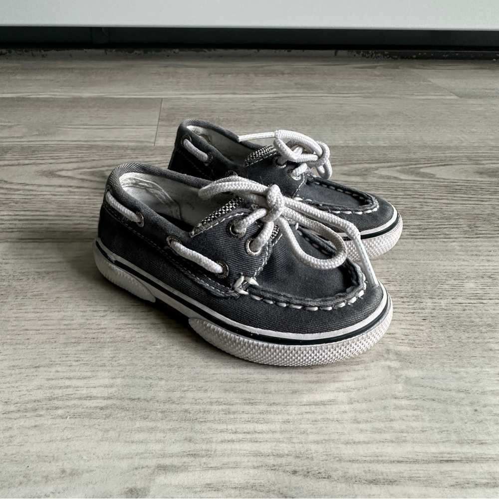 Sperry Gray Top-siders Boat Shoes Toddler 5